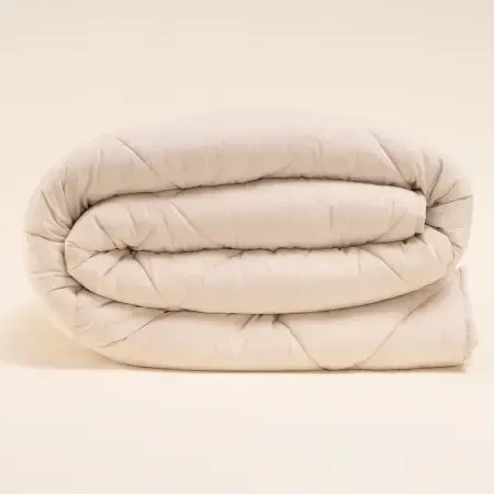 Microfiber Kumaş Tek Kişilik Krem Yastık Yorgan Seti - Colors in Comfort - 3