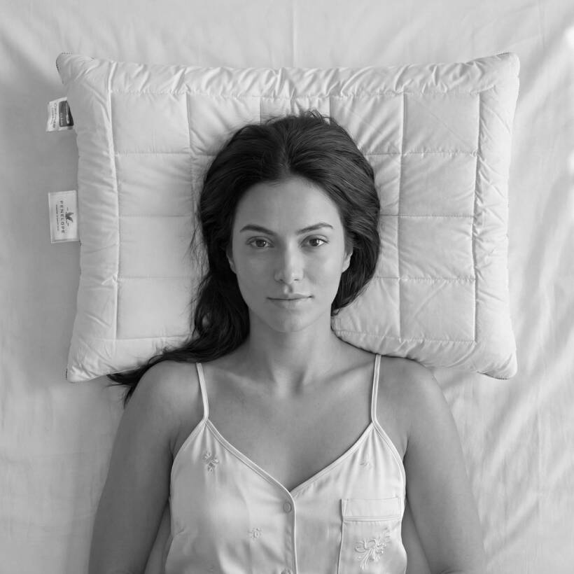 Anti-Mite %100 Pamuk Kumaş Boncuk Elyaf Dolgulu Yastık - Thermoclean Serisi - Penelope