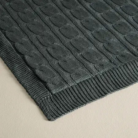 Triko Tv Battaniyesi Throw Füme Koltuk Şalı 130x170 cm - Lofy Wellsoft Serisi - PENELOPE