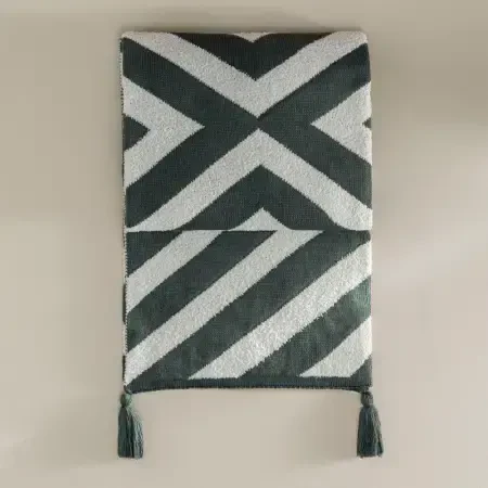 Triko Tv Battaniyesi Throw Füme-Krem Koltuk Şalı 200x220 cm - Luma Serisi - 1