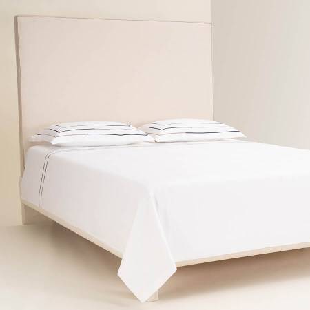 %100 Pamuk Saten Nevresim Seti 240x220 cm Beyaz - Trio Serisi - 2