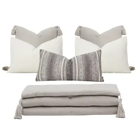 Vela Kırlent Kılıfı 40x60 cm Ekru - PENELOPE (1)