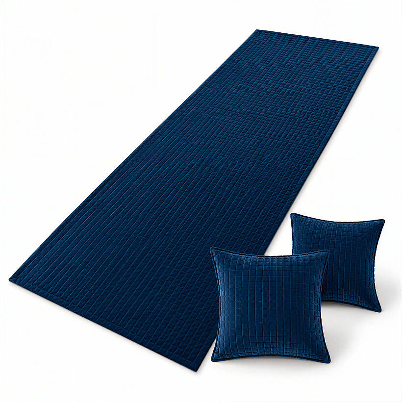 Vela Lacivert Runner Seti - 