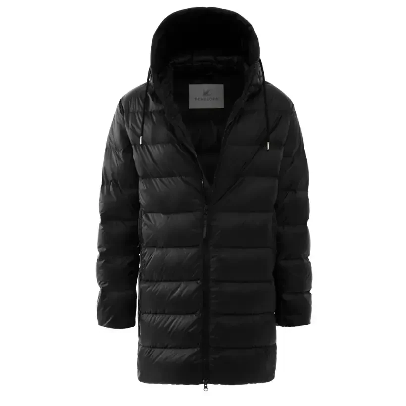 %100 Kaz Tüyü Vento Erkek Mont - Siyah /XL - PENELOPE
