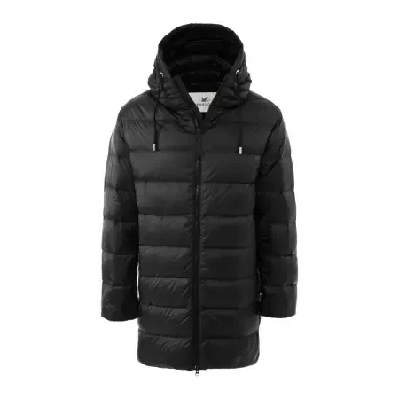 %100 Kaz Tüyü Vento Erkek Mont - Siyah /XL - 4