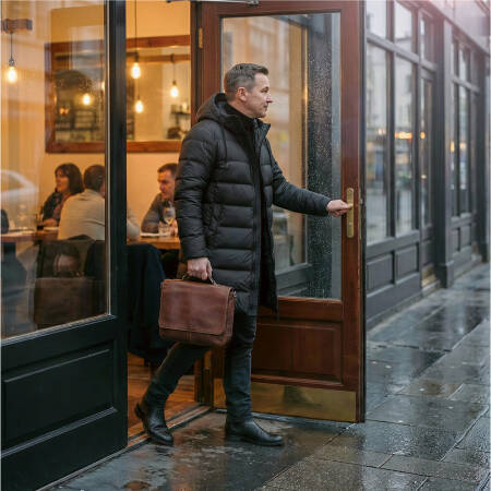 %100 Kaz Tüyü Vento Erkek Mont - Siyah /XXL - 1