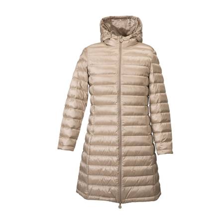 %100 Kaz Tüyü Mont Bej L - Vera Koleksiyonu - 1