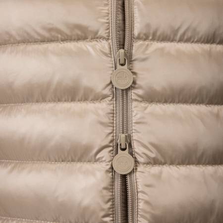 %100 Kaz Tüyü Mont Bej L - Vera Koleksiyonu - 4