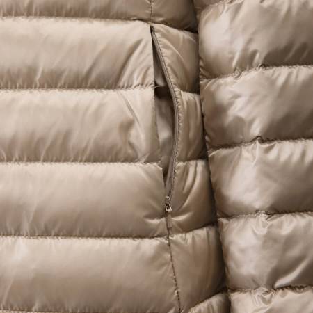 %100 Kaz Tüyü Mont Bej M - Vera Koleksiyonu - 3