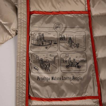 %100 Kaz Tüyü Mont Bej M - Vera Koleksiyonu - 5