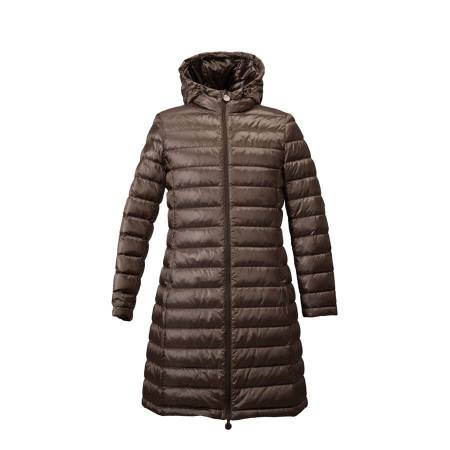 %100 Kaz Tüyü Mont Kahve L - Vera Koleksiyonu - 1