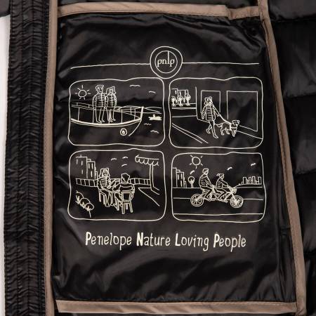 %100 Kaz Tüyü Mont Siyah S - Vera Koleksiyonu - 5