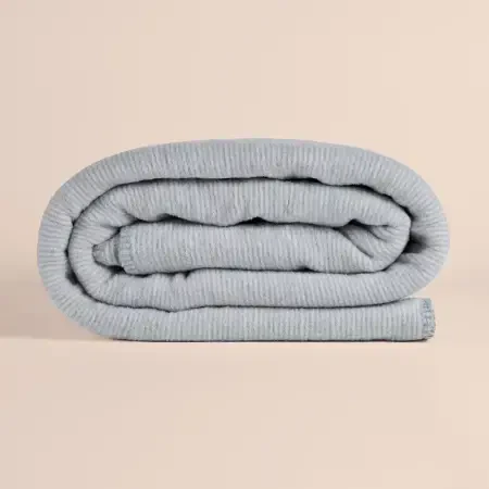 Verso Pamuklu Tek Kişilik Battaniye 150x200 cm - Gri Mavi - 1
