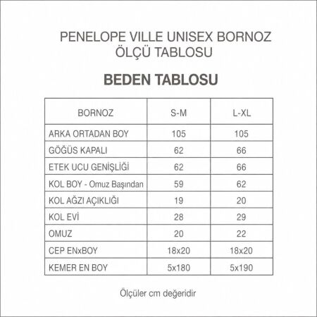 Ville %100 Pamuk Bornoz Beyaz - 4