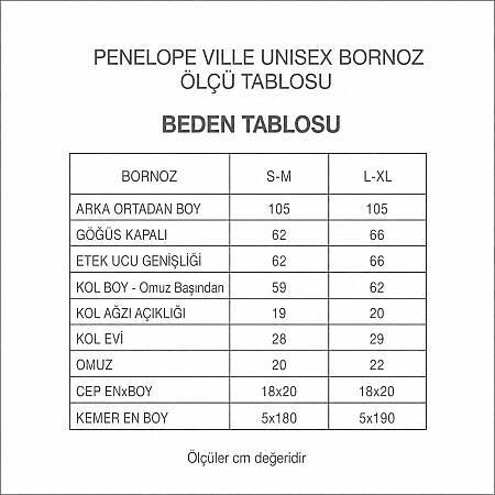 Ville %100 Pamuk Bornoz Beyaz - L/XL - 4