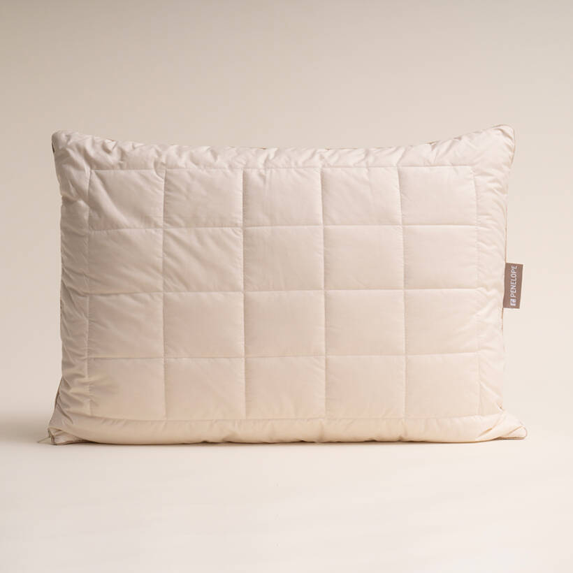 %100 İngiliz Yünü Dolgulu Pamuk Kumaş Yastık - Wooly Pure Serisi - Penelope