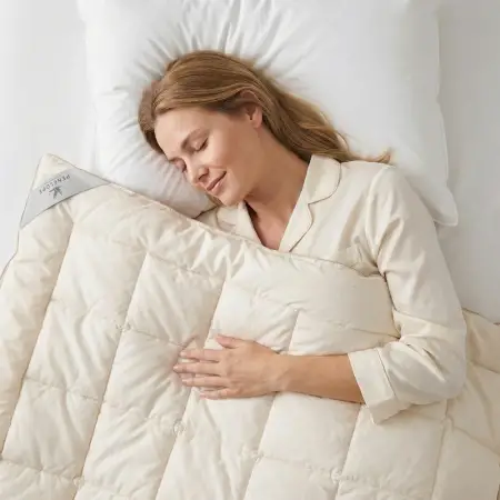 10,5 Tog %100 İngiliz Yünü Dolgulu Çift Kişilik Yorgan - Wooly Pure Serisi - 1