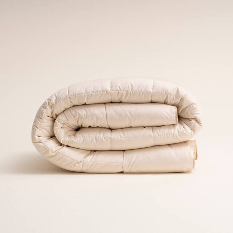 %100 İngiliz Yünü Dolgulu Pamuk Kumaş Bebek Yorganı - Wooly Pure Serisi - Penelope